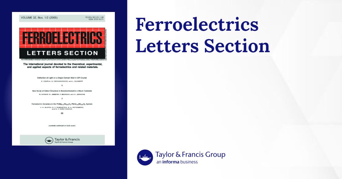 Ferroelectrics Letters Section